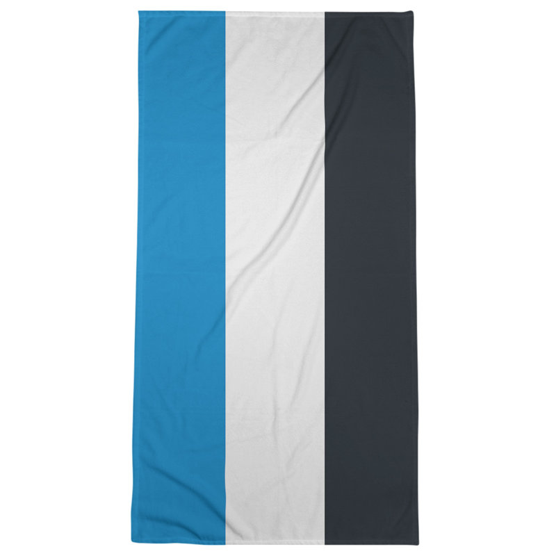 Microfiber Bath Towel, Carolina Football Stripes White Accent