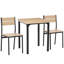 Ensemble de table de salle à manger 3 pièces pour 2 personnes, table de cuisine moderne et chaises, ensemble de salle à manger pour coin-repas, petit espace, appartement, peu encombrant