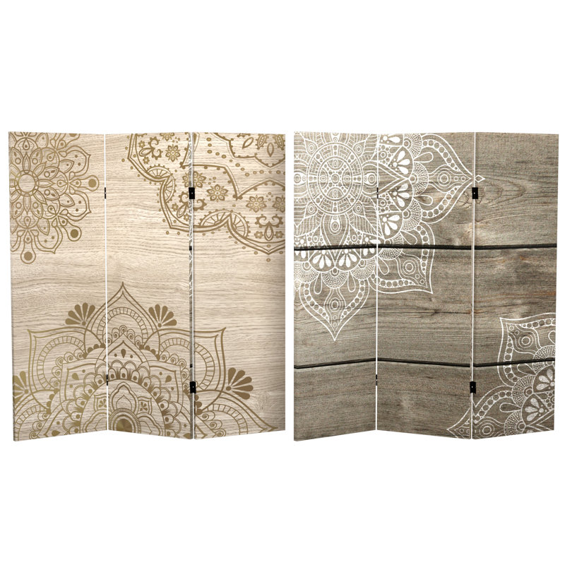 Cloison pliante Fellman Mandala, 4 pi de hauteur