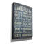  «Lake Rules» par Erin Clark, art mural sur toile, 26 po x 40 po-1604056003