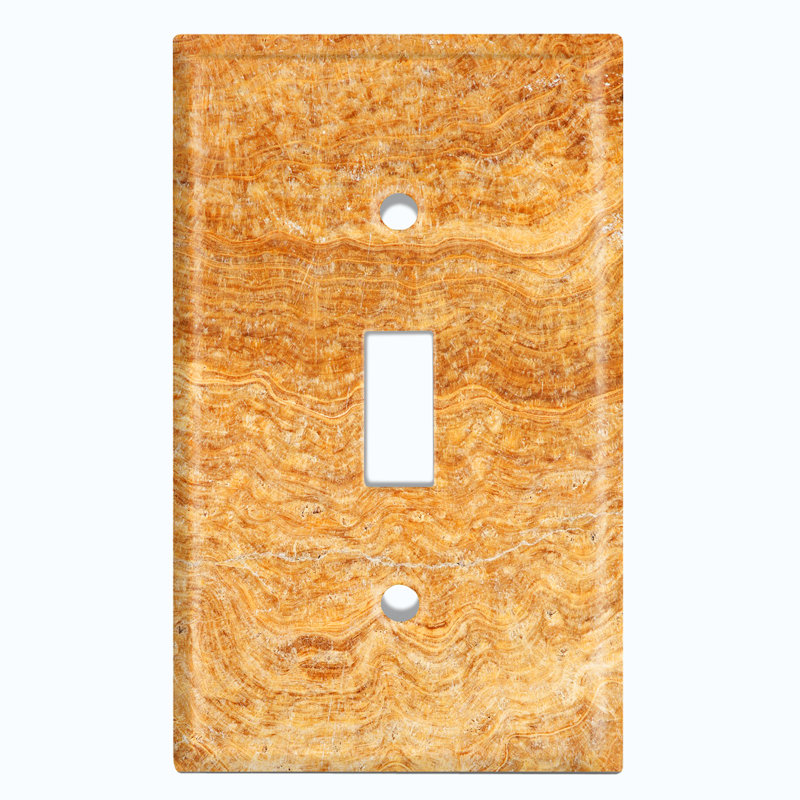 Patterned 1 - Gang Toggle Light Switch Standard Wall Plate