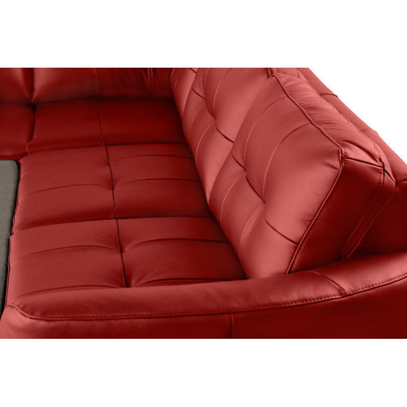 Hunnewell Sleeper Corner Sofa, Left Hand Facing, Red