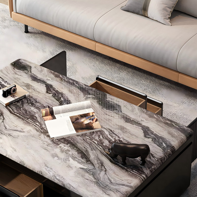 Table basse 47,24 "Modern Minimalist, 18,11 po H x 47,24 po L x 23,62 po l