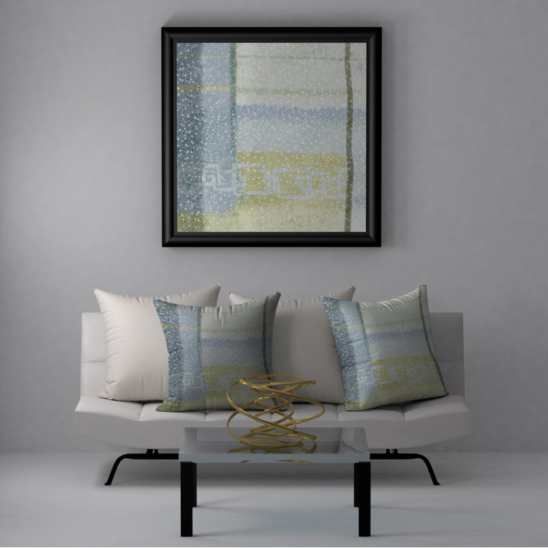 Abstract Reversible Throw Pillow, 20" x 20"