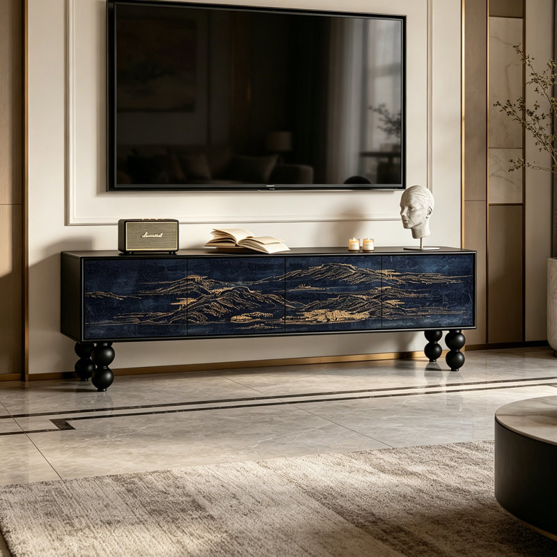 Meuble télé avec rangement Luxury, 23.62"H x 78.74"L x 15.74"W