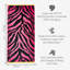 Zebra Print Pink Large Beach Towel