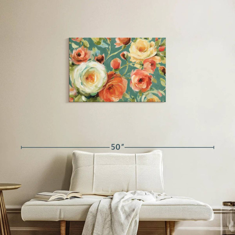 Harnek florabundance sarcelle d'automne, H 20 po x l 30 po