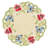Aneil Floral Embroidered Doilies for Table Set of 4 Round Placemats of Maliana Collection for Table Decor