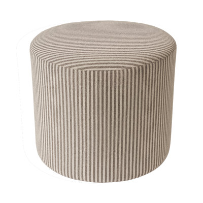Crescendo 19" Wide Round Pouf Ottoman