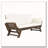 Outdoor Adjustable Patio Wooden Daybed Sofa Chaise Lounge with Cushions-538547169