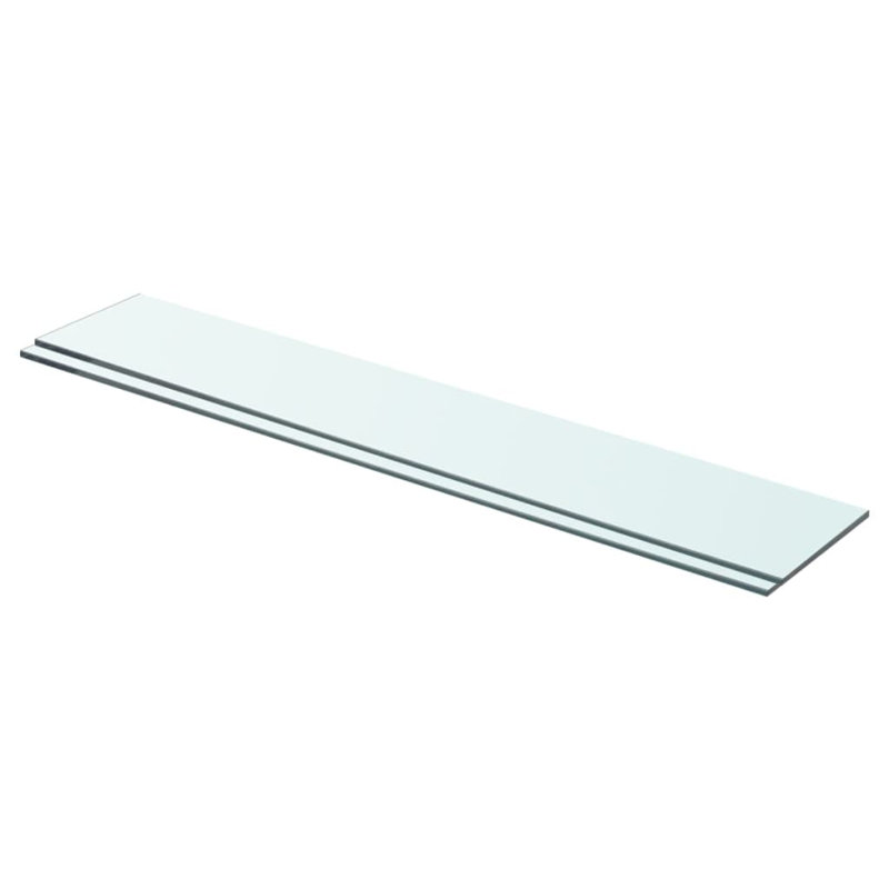 Wall Shelf Floating Shelf Display Shelf Wall Mounted Tempered Glass, 0.31" H x 27.6" W x 4.7" D