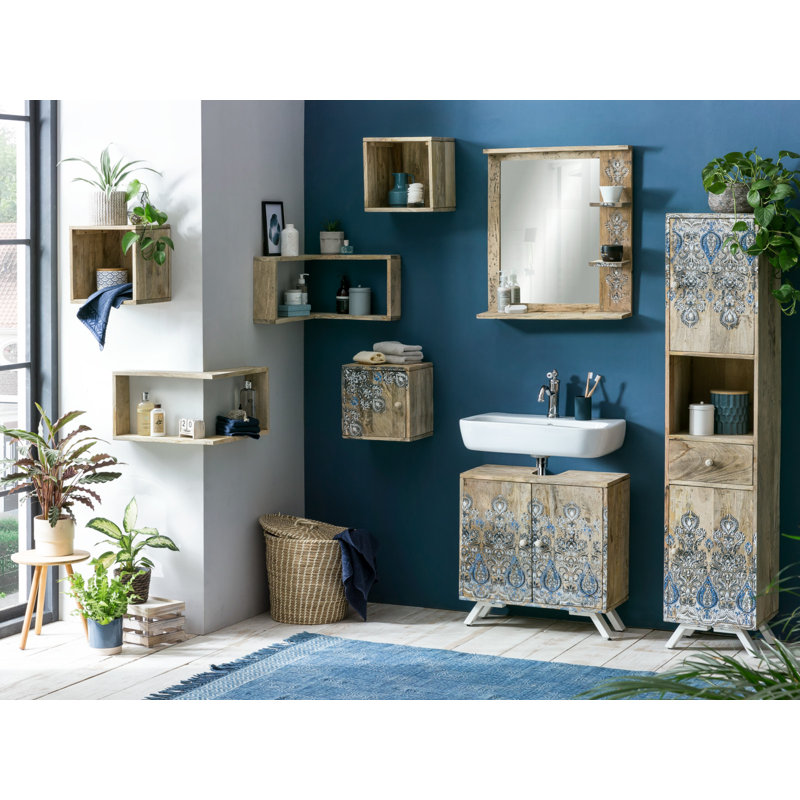 Walker Solid Wood Bathroom Storage Cabinet