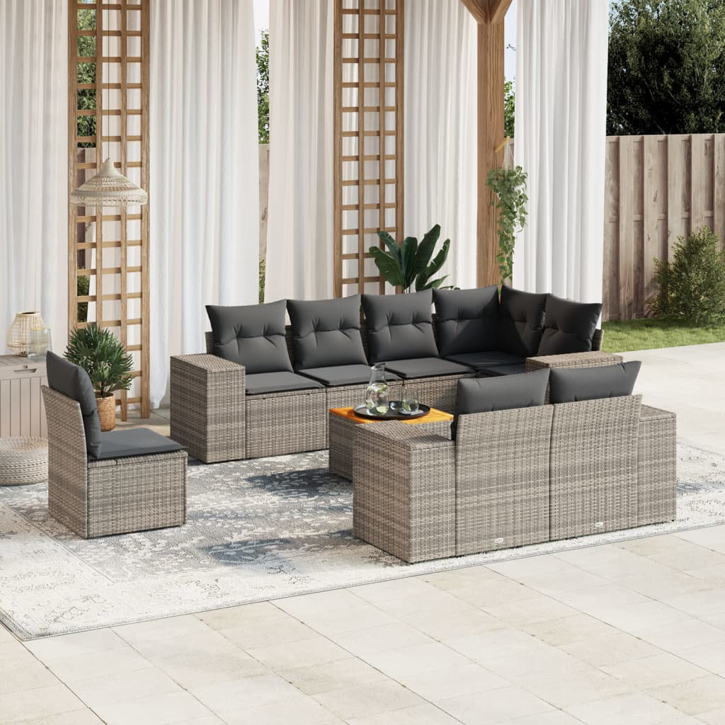 83 cm breites Outdoor-Sitzgruppen-Set Raynna mit Kissen