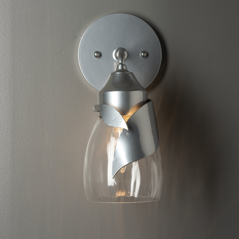 Lapas 1 - Light Dimmable Bath Sconce, Water Clear, Sterling