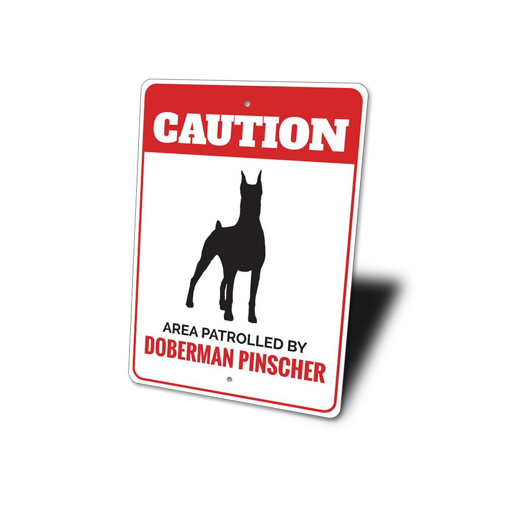 Doberman Pinscher Aluminum Sign Lizton Sign Shop, Inc 
