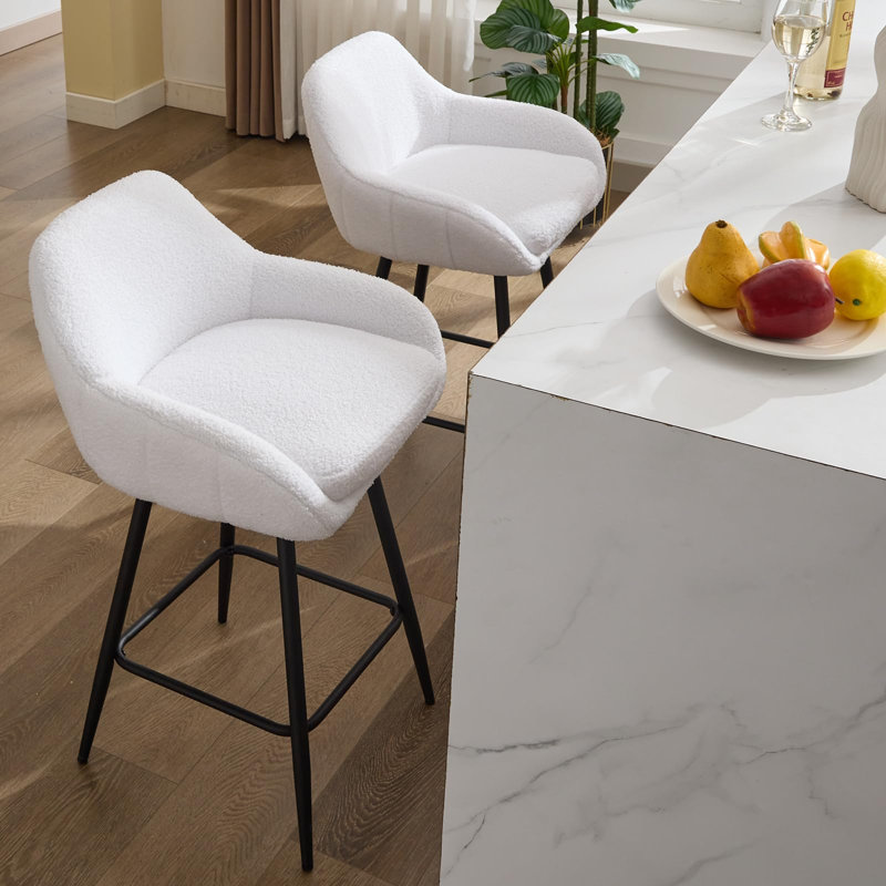 Upholstered Swivel Accent Chair, White