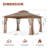 13 Ft. W x 11 Ft. D Steel Patio Gazebo-96070367