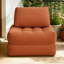 Pouf en velours côtelé de 180 cm (70,8 po) pour salon, chambre et dortoir, mini-canapé moelleux et confortable

- Orange