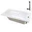 66'' x 34'' Acrylic Soaking Drop-In Bathtub, Drain Included-97544775