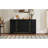 Black Sideboard With A Frame And Adjustable Shelves Large Storage In Framework