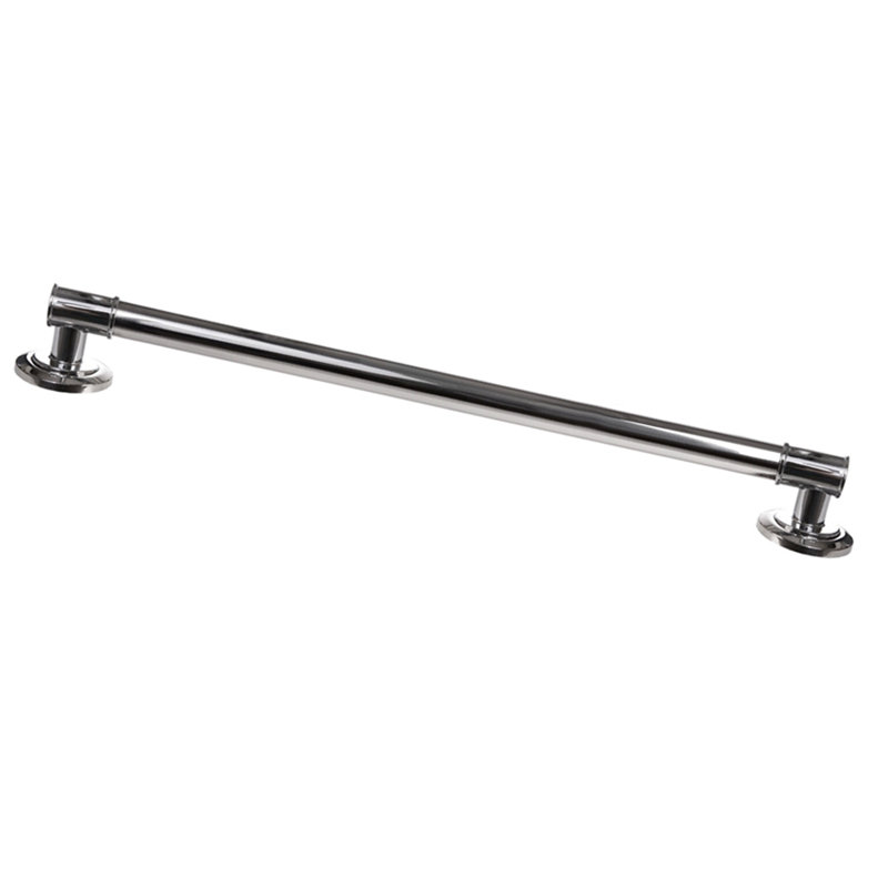 Polished Chrome 24-Inch Stainless Steel Decorative Grab Bar