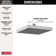 Universal Showering Components Square Single-Spray Rain Shower Head, Rainfall Shower Head 2.5 GPM