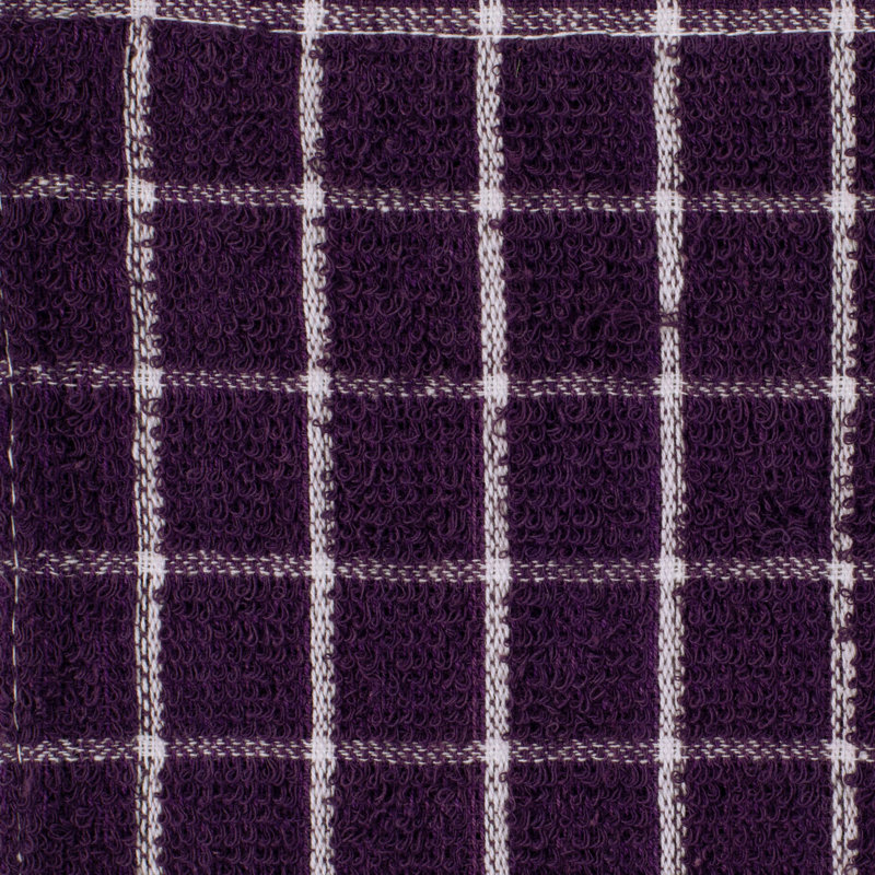 Cerca Waffle Dish Cloth Kitchen Towel, Eggplant