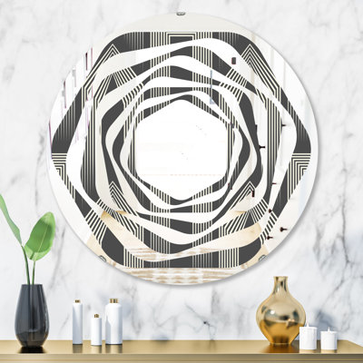 Whirl Minimal Design III Modern Frameless Wall Mirror