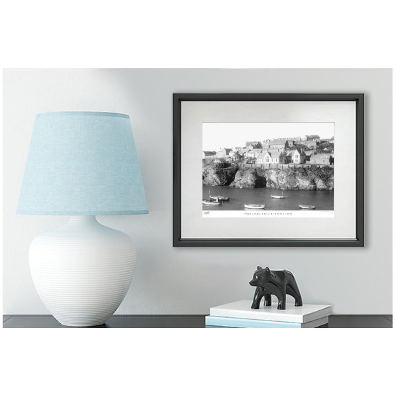 Port Isaac, From The West C1955 - Single Picture Frame Print, 28cm H x 36cm W x 2.3cm D