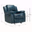Fauteuil inclinable en cuir bleu marine