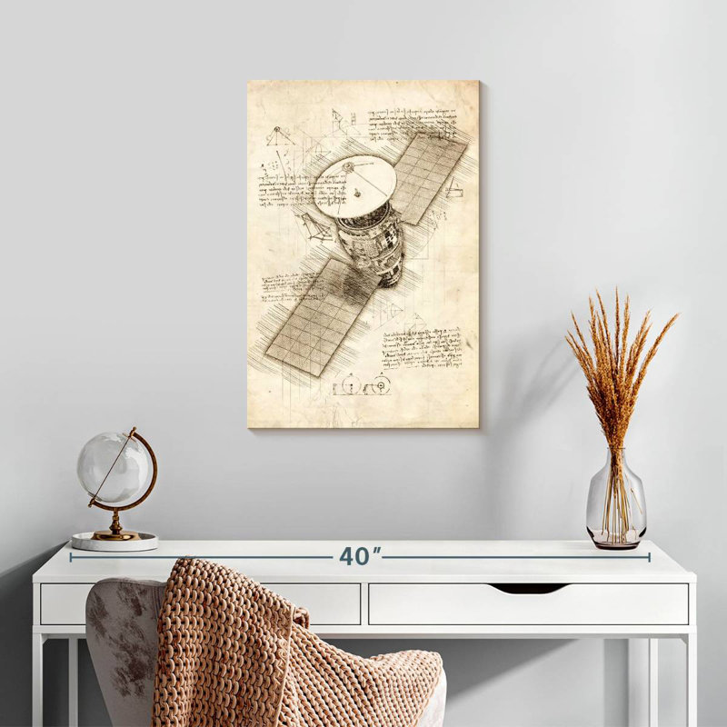 Oberle Satellite Blueprint, 24" H x 16" W