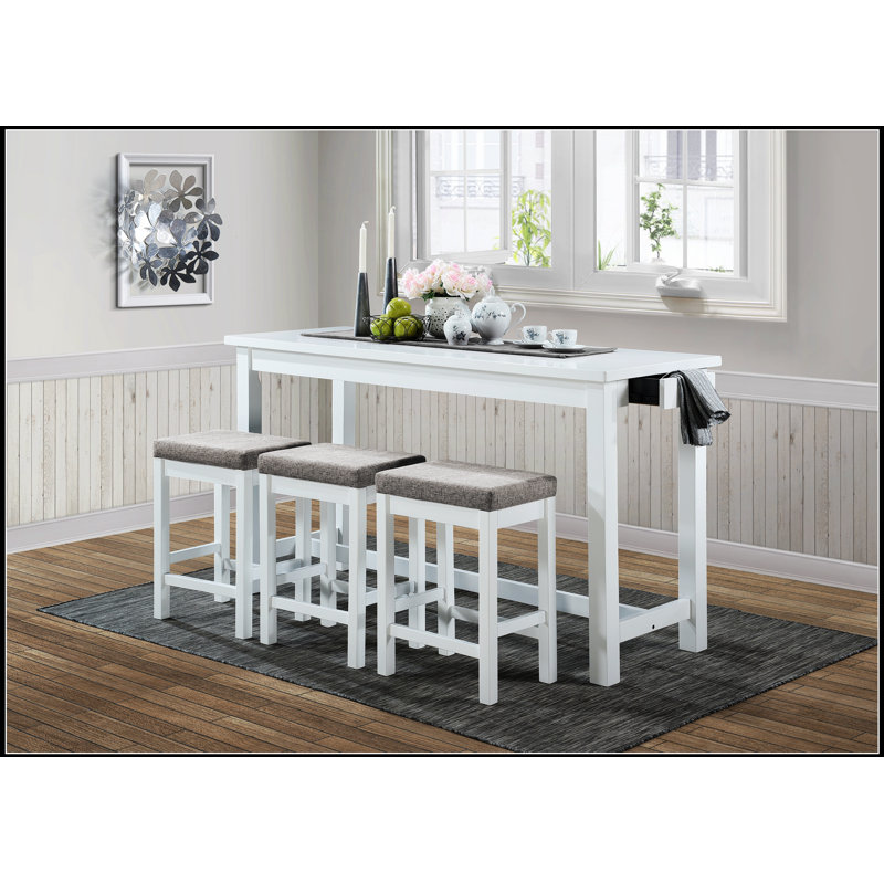 Table de salle à manger rectangulaire en bois aggloméré rustique industriel en bois massif, structure en métal robuste, peut accueillir 4 à 6 personnes, épaisseur de 1,5 pouce