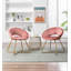 Colmar Velvet Accent Chair with Metal Legs-234091760