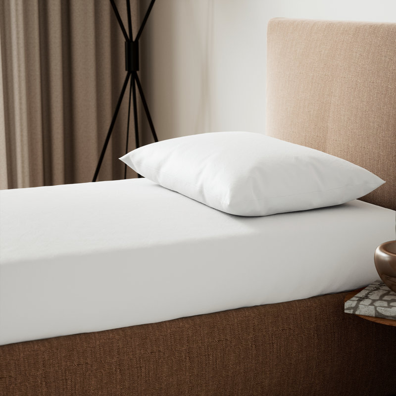 200 Thread Count Cotton Sheet & Pillowcase Set, Single (3'), White