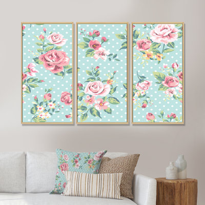 3 pièces, reproduction d'art sur toile