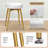 360° Swivel Vanity Stool, Vanity Chair Stools for Makeup Room, Round Faux Leather Makeup Chairs, Modern Small Ottoman Foot Rest with Metal Legs for Living Room, Bedroom-562220093-562220092