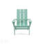 Chaise Adirondack pliante en bois d'acacia, design rustique, finition acier patiné-355764159