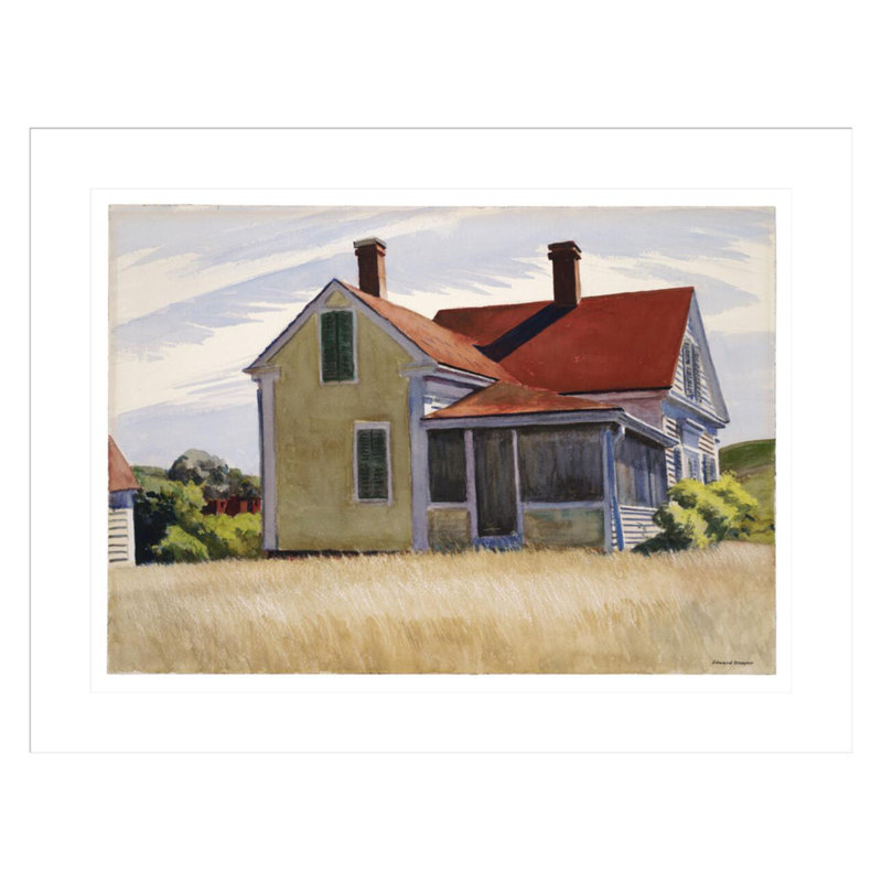 «Marshall's House» par Edward Hopper, impression giclée sur cadre, H 22,9 po x l 29,5 po