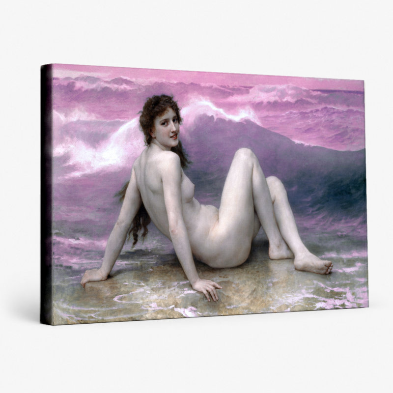La Vague / The Wave (1896) - Paysage, art mural sur toile, 30" W x 20" H