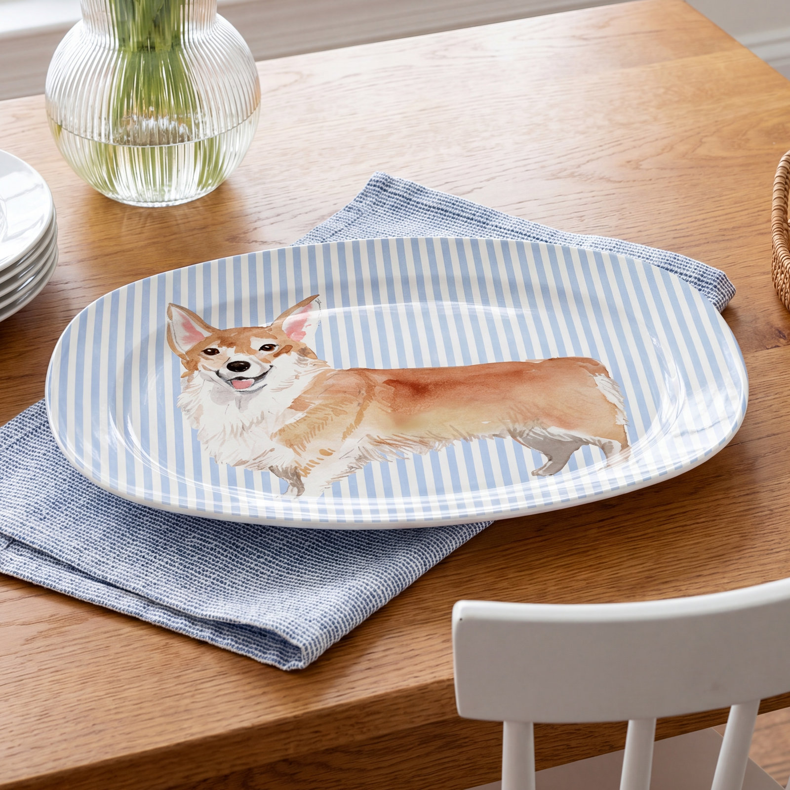 Traychic Oval Resin Platter