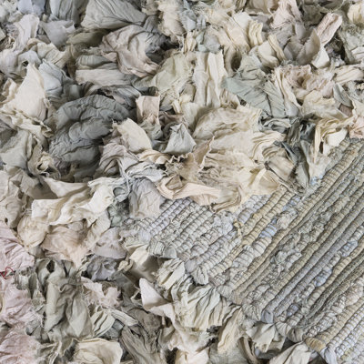 Tapis bleu clair touffeté à la main Orris