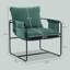 Minimal Padded Accent Chair, With Pockets --728539232