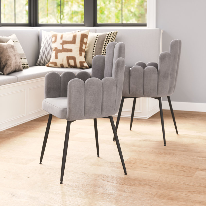 Ensemble de chaises Clere (ensemble de 2), Gris