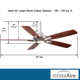 52" Dyno 5 - Blade Standard Ceiling Fan with Remote Control and Light Kit Included