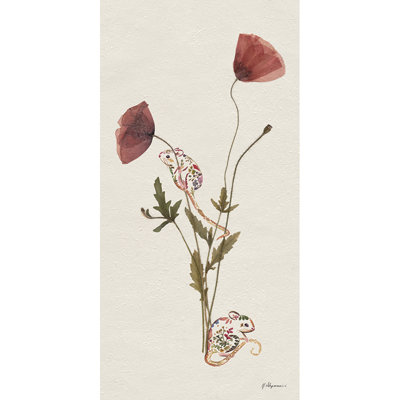 Wild Poppies by Helen Ahpornsiri - Wrapped Canvas Print