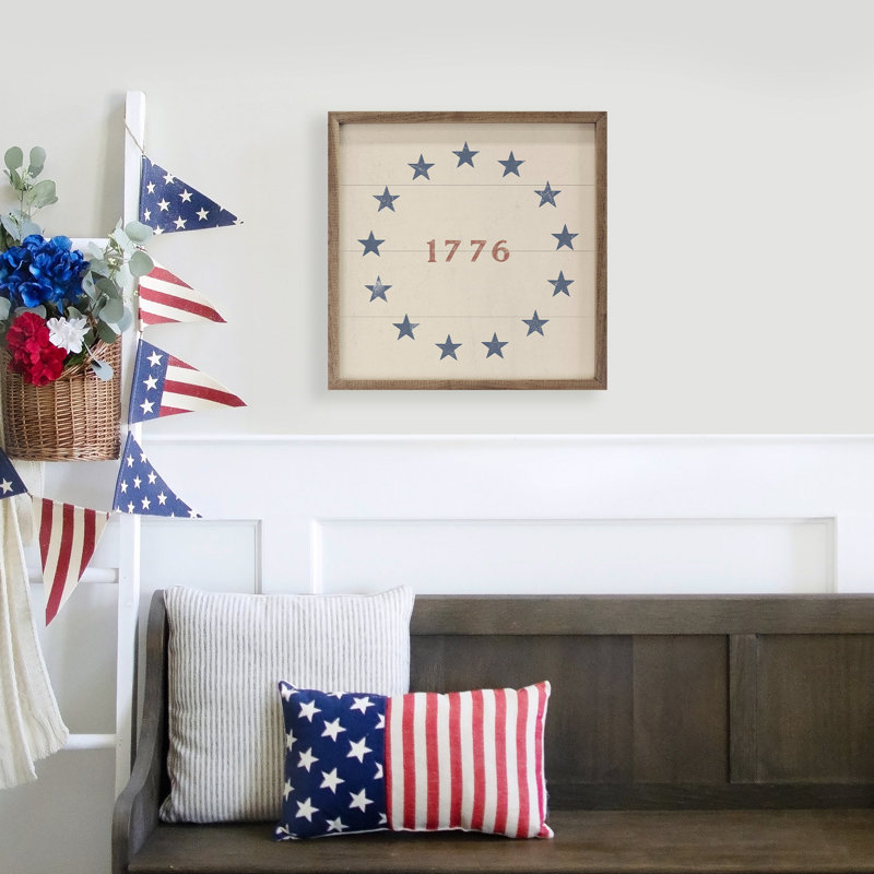 1776 With Stars White