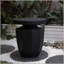 Table de bout décorative de jardin, table d'appoint moderne robuste robuste en faux terrazzo, table d'appoint pour l'intérieur et l'extérieur