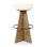 Damon Swivel Stool-Sapphire Khaki-Counter