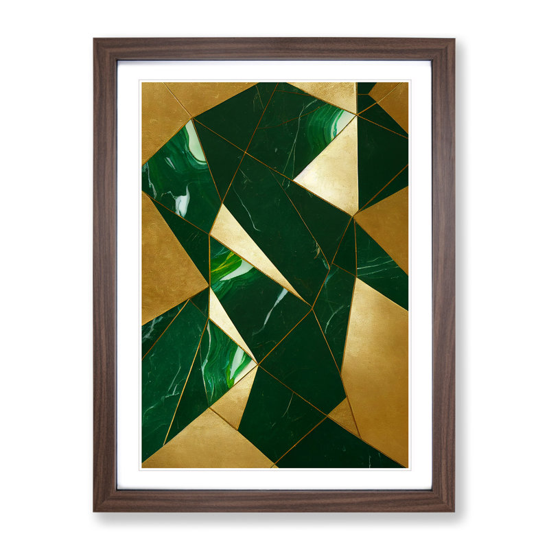 Sensational Art - Framed Print, 64cm H x 46cm W x 2cm D, Walnut