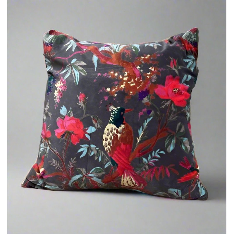 Tecumseh Animal Print Sqaure Throw Cushion Cover, Grey 